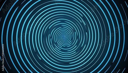Abstract blue swirling radial background