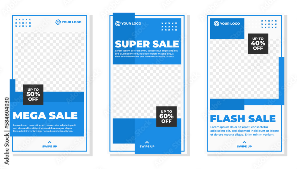 Editable modern social media story template Editable modern social media story template