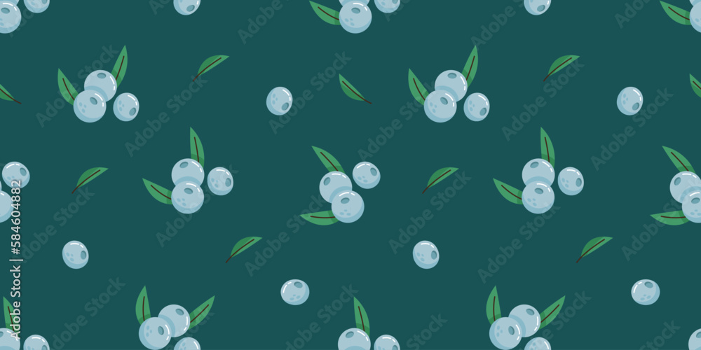 Blueberry seamless vector pattern Blueberry seamless vector pattern