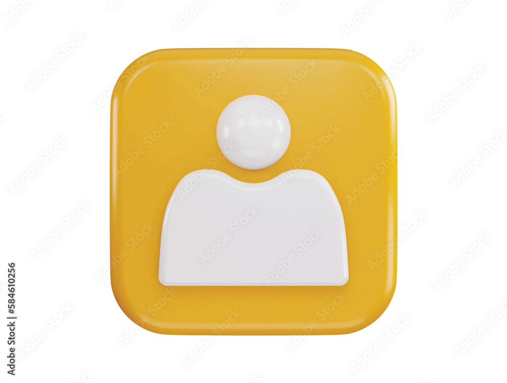 user profile icon 3d rendering vector illustration user profile icon 3d rendering vector illustration