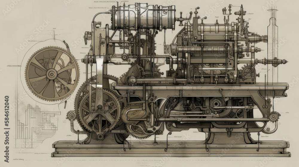 Steampunk Perpetual Motion Machine 