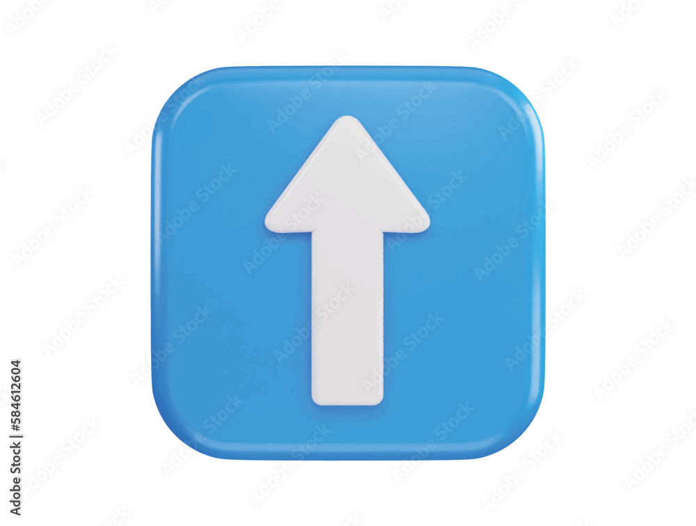up arrow icon 3d rendering vector illustration up arrow icon 3d rendering vector illustration