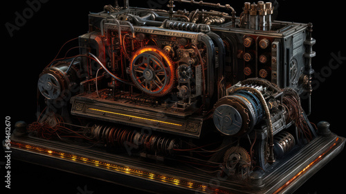 Steampunk Perpetual Motion Machine 