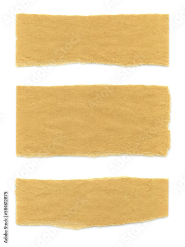 Collection of  various pieces of note paper on white background