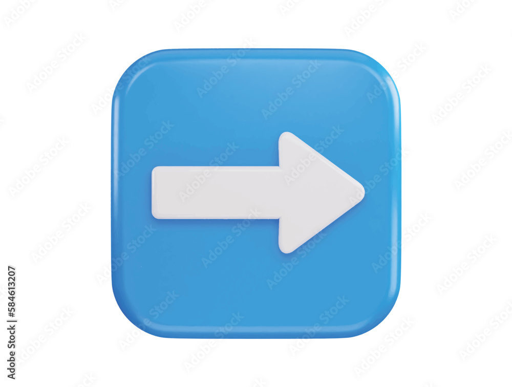right arrow icon 3d rendering vector illustration right arrow icon 3d rendering vector illustration