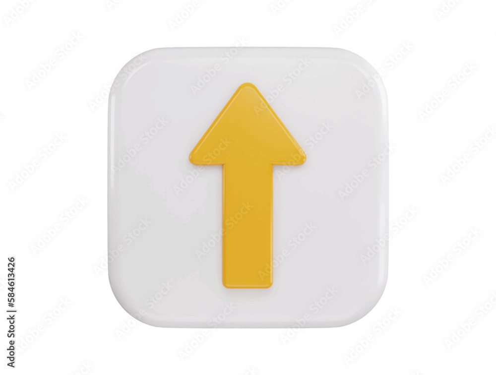 up arrow icon 3d rendering vector illustration up arrow icon 3d rendering vector illustration