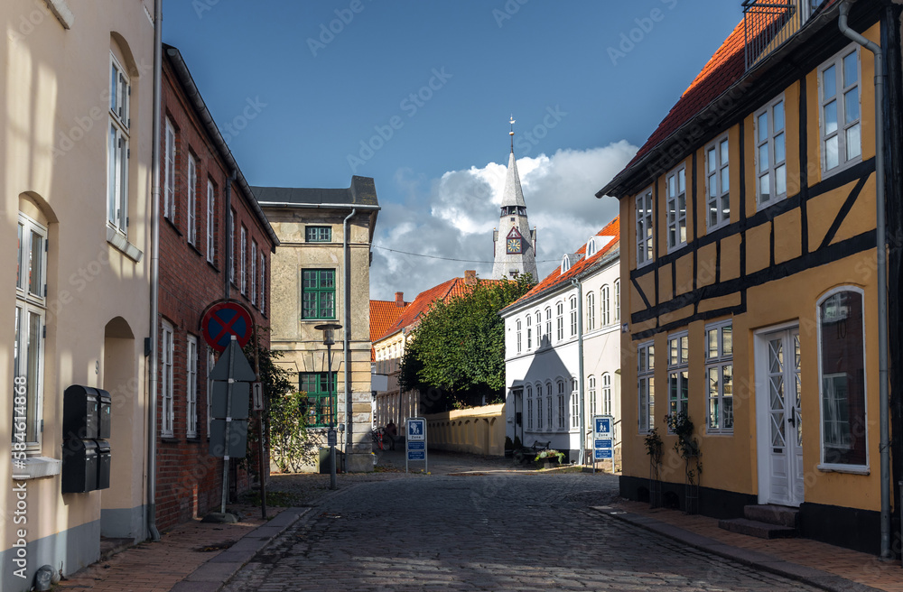 Cityscape of Tønder, Southern Denmark (Syddanmark)