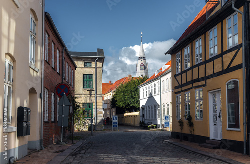 Obraz na płótnie Cityscape of Tønder, Southern Denmark (Syddanmark) w salonie