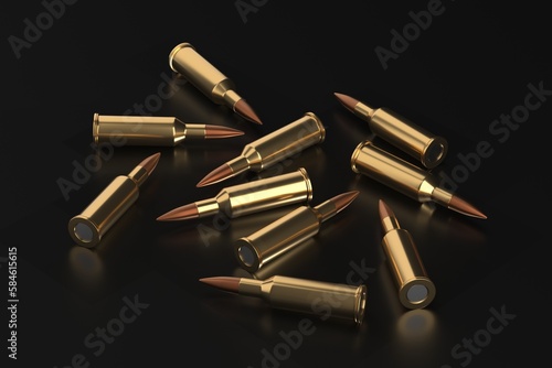 Gun rifle bullets or ammo