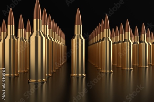 Gun rifle bullets or ammo