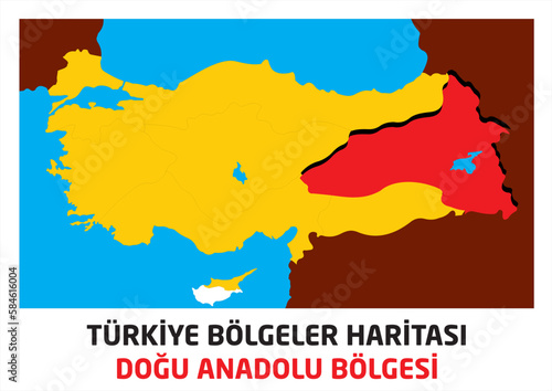 turkey map, eastern anatolia map