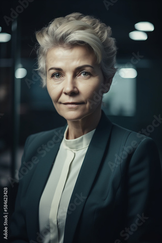 Portrait of a professional business woman. Generative AI