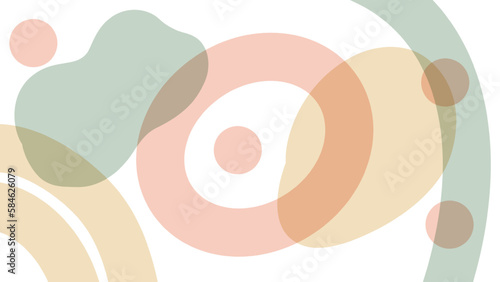 Abstract background with pastel coloured shapes  