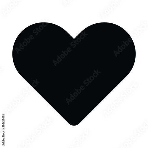 heart icon, love vector, romantic illustration