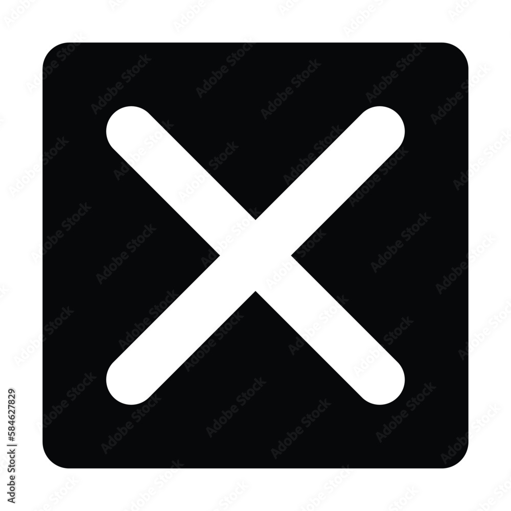 false icon, mark vector, cross illustration false icon, mark vector, cross illustration