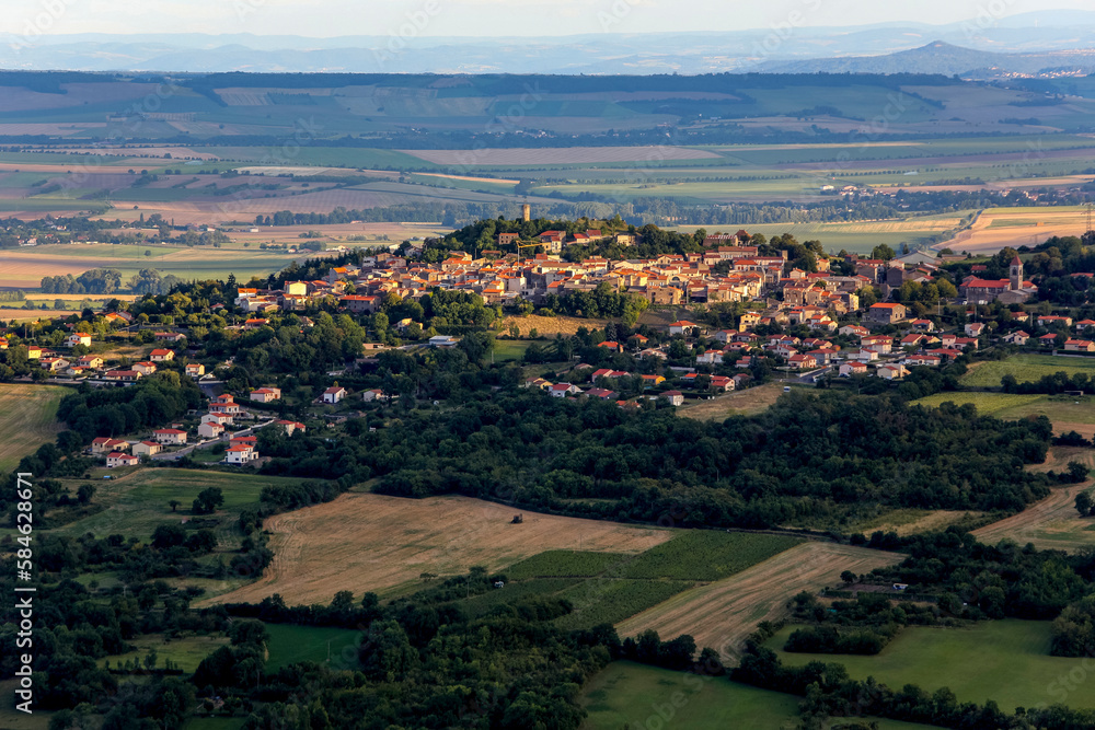 Le Crest village, Auvergne, France.