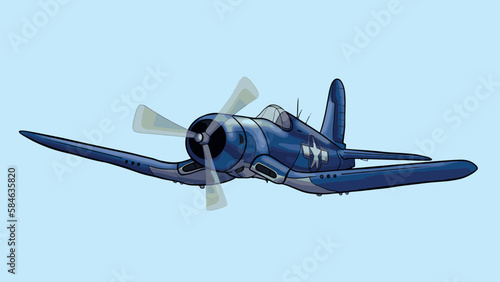 Illustration of war plane vector