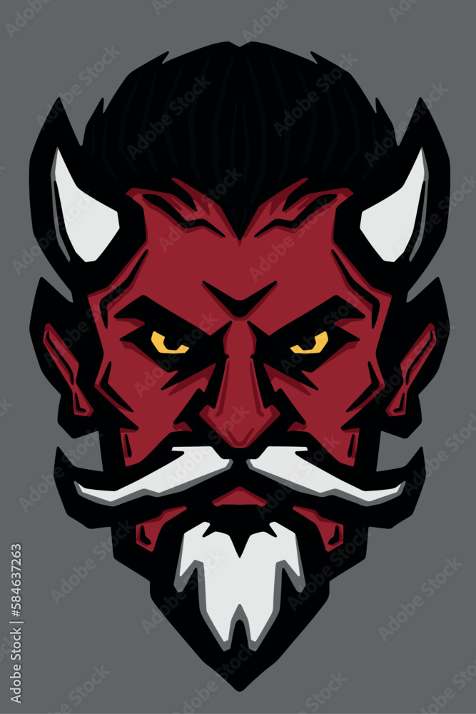 Illustration of red devil vector