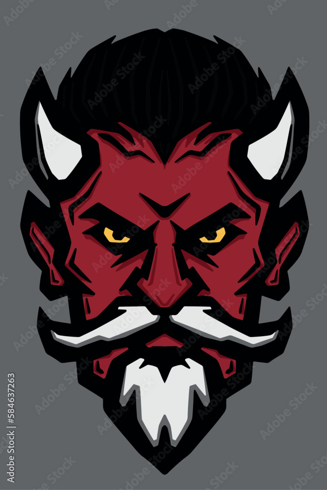 Illustration of red devil vector Illustration of red devil vector