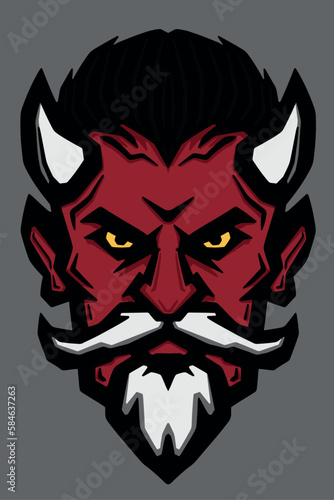 Illustration of red devil vector