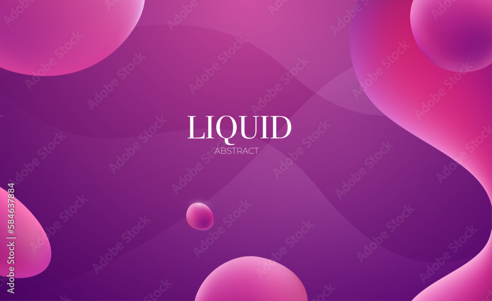 abstract background with circles, Pink Liquid abstract background with circles, Pink Liquid