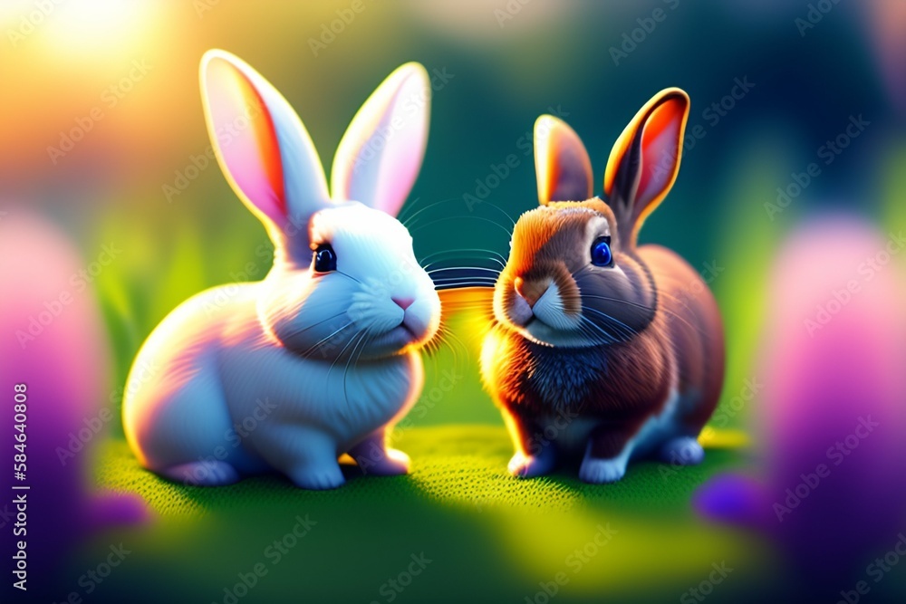 easter bunny with egg easter bunny with egg