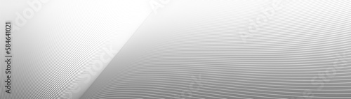 Light grey lines in 3D perspective vector abstract background, dynamic linear minimal design, wave lied pattern in dimensional and movement.