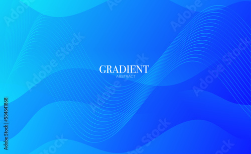 Abstract background with waves, blue background