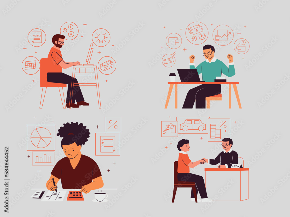 people in office vector art people in office vector art
