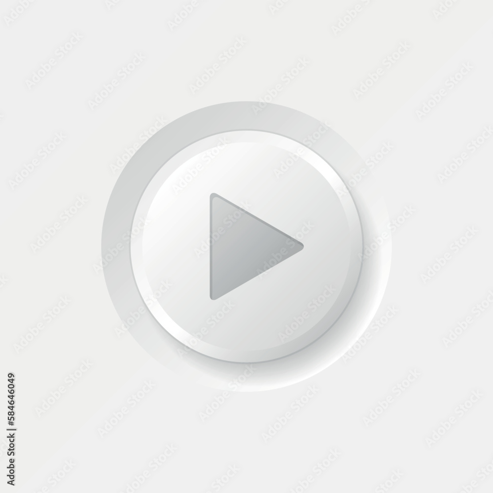 Play button icon in flat style. Media player vector illustration on isolated background. Video sign business concept. Play button icon in flat style. Media player vector illustration on isolated background. Video sign business concept.