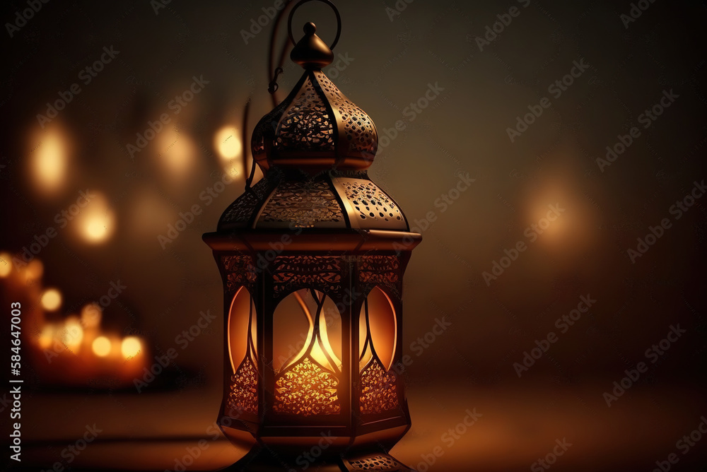 Eid and Ramadan Kareem Lantern Generative AI Eid and Ramadan Kareem Lantern Generative AI