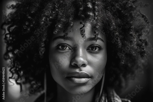 Beautiful afro american woman, created with generative AI © MiraCle72