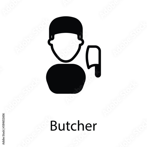 Butcher icon design stock illustration © Graphics