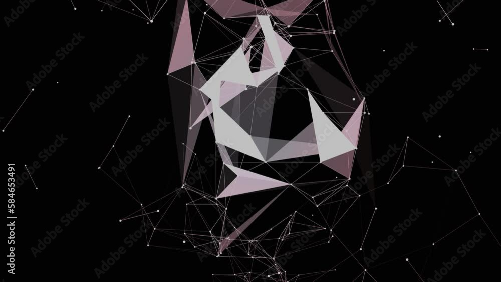 Abstract animation with plexus background shapes. black and white halloween loops Abstract animation with plexus background shapes. black and white halloween loops