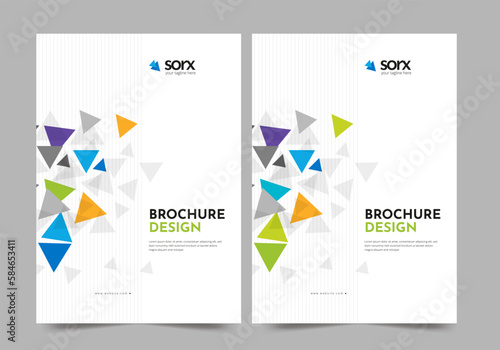 Brochure or template, annual report cover design background