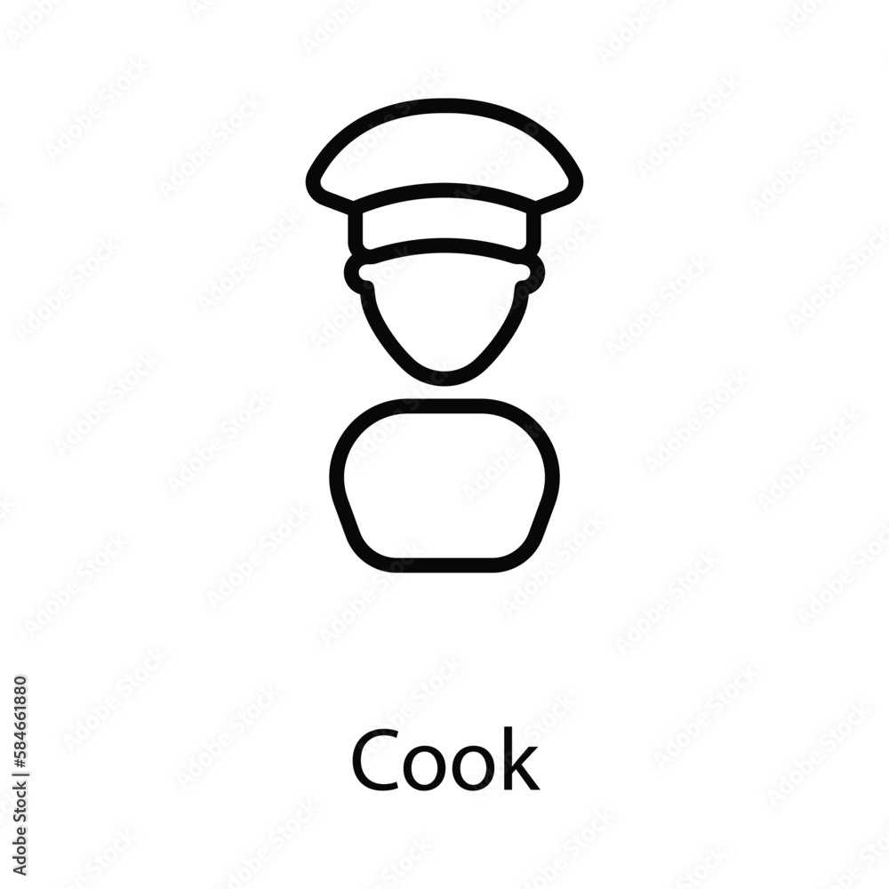 Cook icon design stock illustration Cook icon design stock illustration