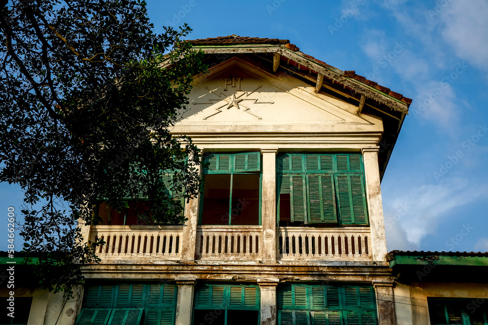 Heritage building in Grand Bassam, Ivory Coast.