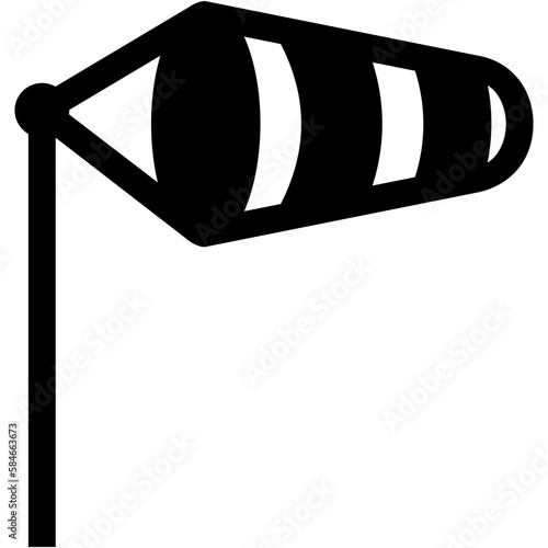 Windsock Glyph Icon