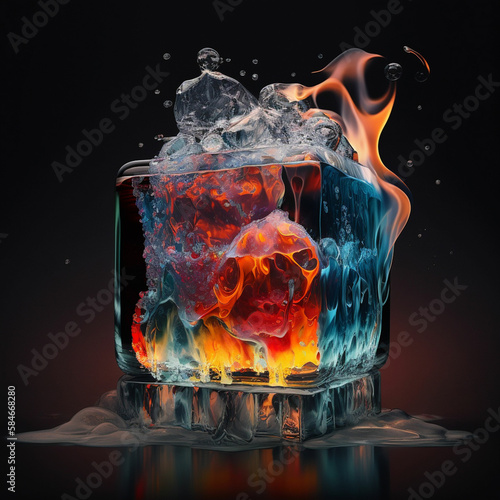As I mentioned earlier, "hot ice" typically refers to sodium acetate trihydrate, which is a chemical that can exist in a supercooled liquid state and release heat when it solidifies into a crystalline