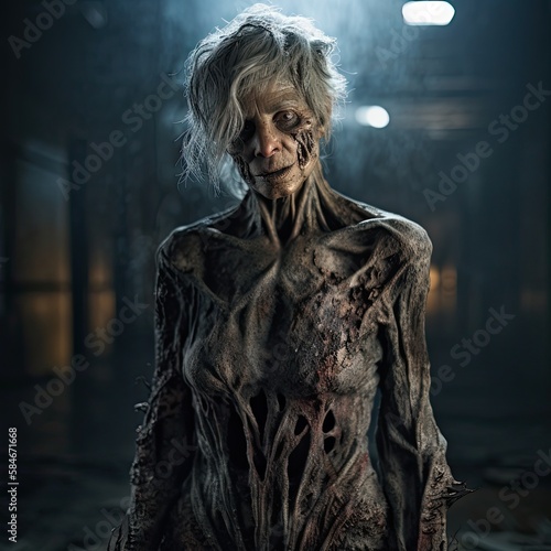 zombie portrait generated by a neural network
