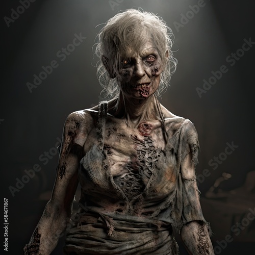 zombie portrait generated by a neural network
