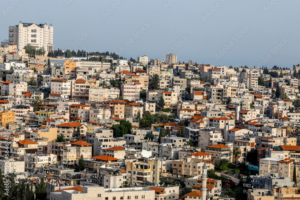 Obraz premium Nazareth city, Galilee, israel.