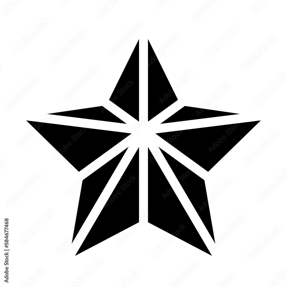 Obraz premium Christmas star glyph 
