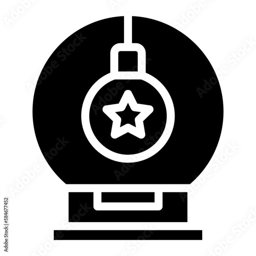 Christmas ball glyph 