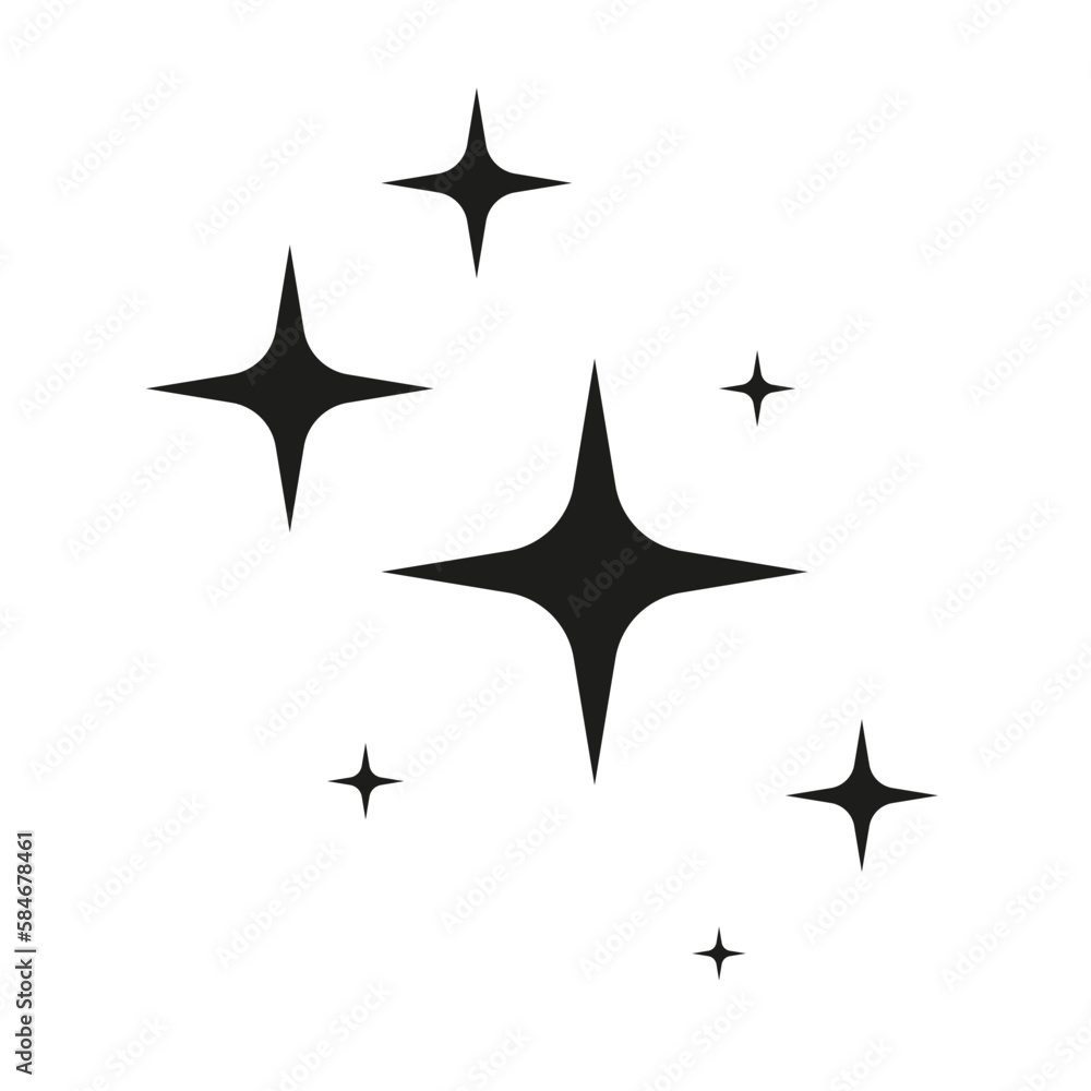 Sparkle star icons. Shine icons. Stars sparkles vector Sparkle star icons. Shine icons. Stars sparkles vector