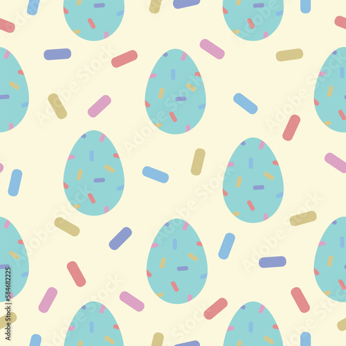 holiday vector colorful easter egg seamless pattern