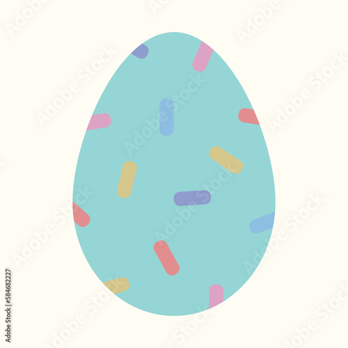 holiday vector colorful easter egg isolated illustration