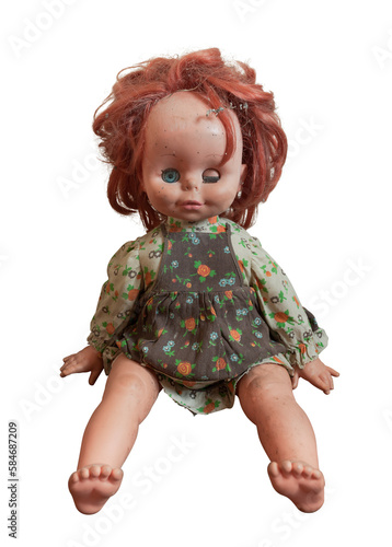 Fotografie Damaged Vintage Doll