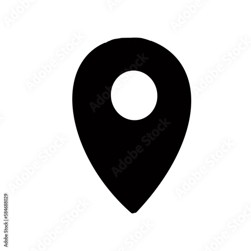 pin location internet map business marketing sale hand drawn organic line 