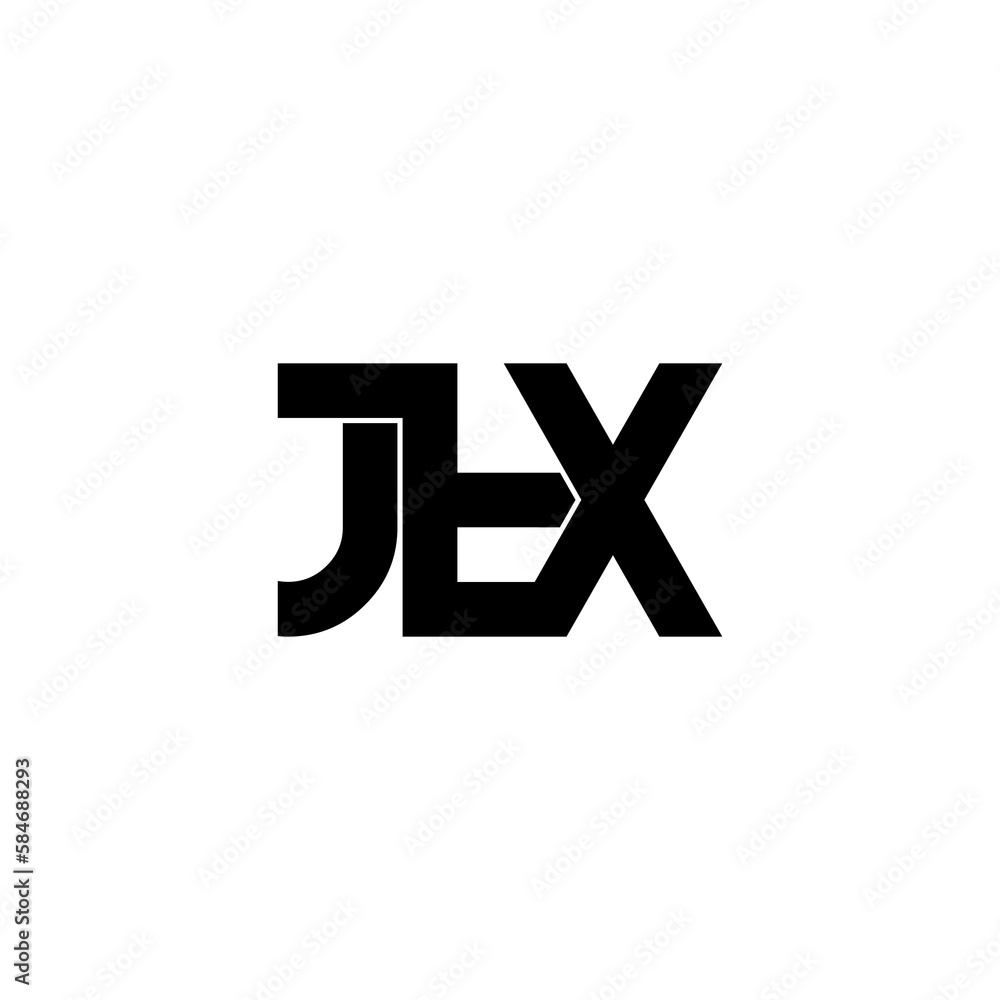jtx typography letter monogram logo design jtx typography letter monogram logo design